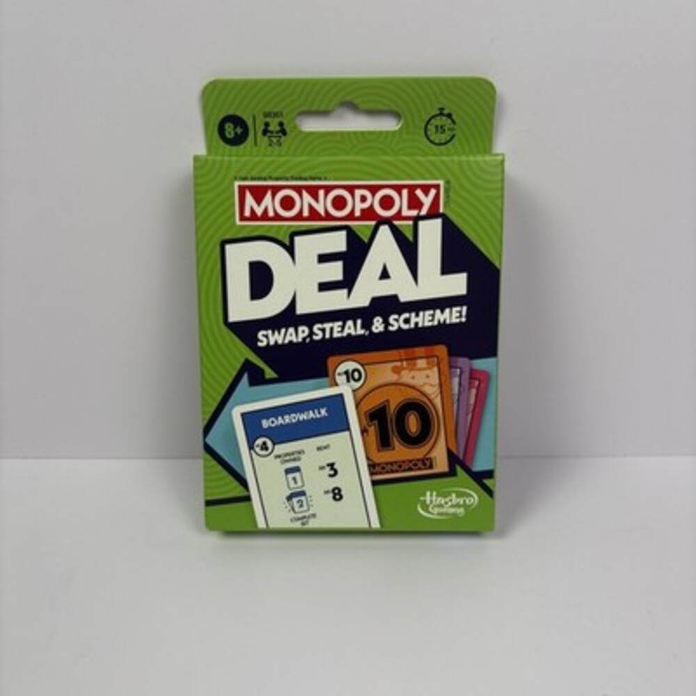 Monopoly Deal Card Game, Quick-Playing Family Card Game for 2-5 Players (Age 8+)